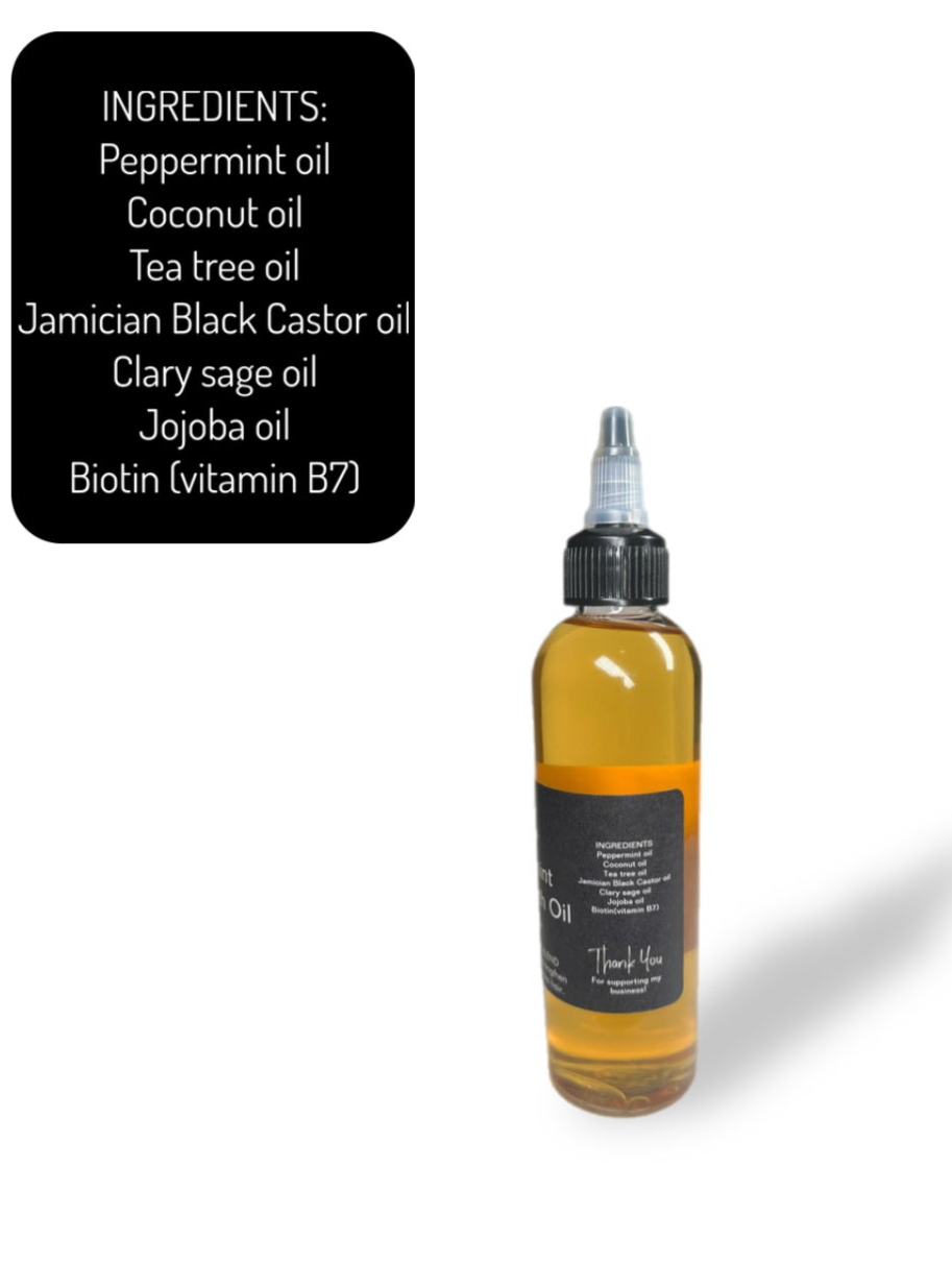Peppermint hair growth oil